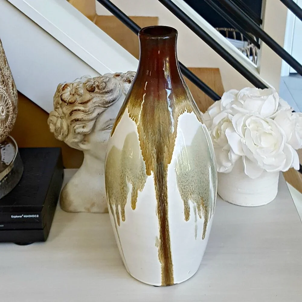 BOHO Farmhouse STONEWARE VASE DECOR